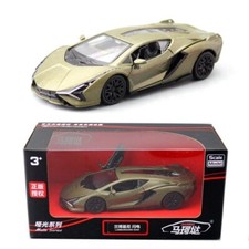 1:36 Lamborghini SIAN Matte Gold Pull Back Diecast Model Car Vehicles Kids Toy Toy Cars price