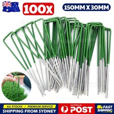 Primeturf Synthetic Artificial Grass Pins Fake Lawn Turf Weedmat U Pegs Plants Artificial Grass price