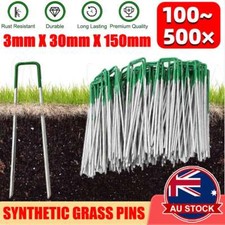 Primeturf Synthetic Artificial Grass Pins Fake Lawn Turf Weedmat U Pegs Plants Artificial Grass price