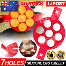 Silicone Non Stick Flipper Pancake Pan Perfect Breakfast Maker Egg Omelette Tool Pans price