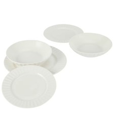 Rim Embossed 12 Piece Dinner Set Dining Dinnerware Dishwasher Microwave safe Dinnerware Set price
