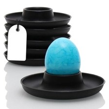 6X Breakfast Serving Cups Holders Set Boiled Egg Kitchen Plastic Egg Cup Breakfast Set price