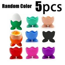 5X Serving Cups Kitchen Egg Cup Breakfast Holders Set Silicone Boiled Egg Breakfast Set price
