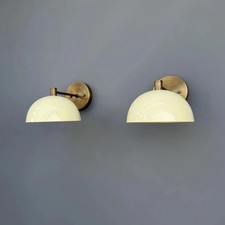 Handmade Mid Century Modern Dome Shade Brass Wall Sconces Stilnovo Wall Lamps Wall Sconces price