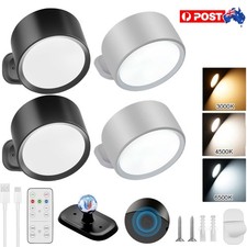 2 Pack LED Magnetic Wall Sconce Lights, USB Rechargeable Lights with Remote AU Wall Sconces price