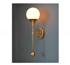 Modern Brass TRUMPET Wall Sconce Lamp Light , Mid Century Brass Wall Light Lamp Wall Sconces price