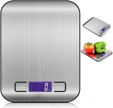 Kitchen Scale Weight 5kg 1g Cooking Food Electronic Digital LCD Stainless Steel Kitchen Scales price