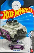 HOT WHEELS MAINLINE 1:64 HW ROD SQUAD PEDAL DRIVER SILVER PURPLE 2026 118/250 Pedal Cars price