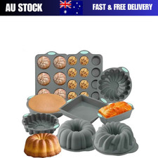 Silicone Mini Muffin Pan Loaf Pan Donut Moulds Round Cup cake Bread Baking Tray Cake Pans price
