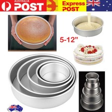 5-12" Round Cake Tin Loose Bottom Mold Kitchen Party Removable Base Baking Pans Cake Pans price