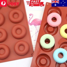 8 Holes Donut Silicone Mould Doughnut Chocolate Pan Tray Mold Baking Cake Brown Cake Pans price