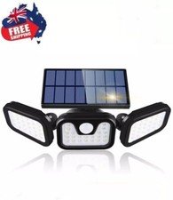 3 Head Solar Motion Sensor Light Outdoor Garden Wall Security Flood Lamp 74LEDs Outdoor Lighting price