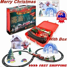 Musical Christmas Electric Train Track Set Toy Battery-Powered Car Xmas Gift #X Battery-Powered Car price