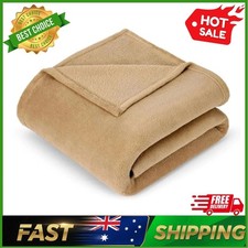 Soft Fleece Blanket Double Queen Bed 240x220cm Warm Cozy Throw Blanket AU Blanket price