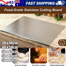 50/60/70/80cm Stainless Steel Cutting Chopping Board Pastry Bench Protector AU Cutting Boards price