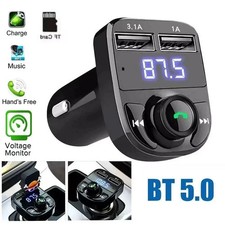 Bluetooth 5.0 Car FM Transmitter MP3 Player Dual USB Charger Wireless Adapter Car Transmitters price