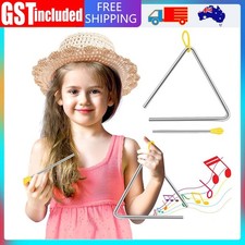 10cm Musical Triangle Alloy with Striker Rod Percussion Instrument Kids Toy Toy Musical Instruments price