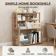 60cm Bamboo Bookshelf 60cm Bookshelf Small Bookcase Wooden Shelf Home Bookshelf Bookcase price