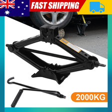 2 Ton Scissor Jack Car Van Wind Up Tyre Lift Chrome Crank Handle Emergency Tools Jack price