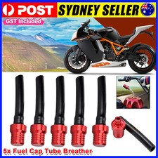 5Pcs Fuel Gas Tank Cap Air Vent Tube Breather Pit Dirt Bike Off Road Motorcycle Fuel Cap price