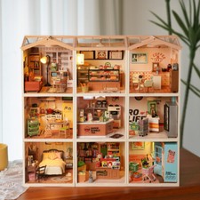 Rolife Super Store Kits Plastic Building Toys for Xmas Gifts DIY Miniature House Toy Houses price