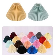 1pc Pleated Lampshade E27 Light Cover Retro Lamp Shade Fabric Table Lamp Decor Lampshade price