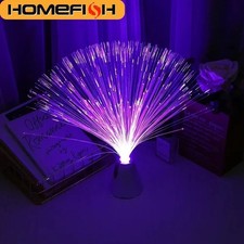 LED Multi Colour Changing Light Fibre Optic Fountain Night Lamp Decor NEW Decorative Lamp price
