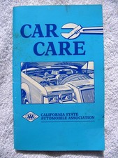 1989 CAR CARE California State Automobile Association Automotive Repair Manual Car Care & Restoration Products price