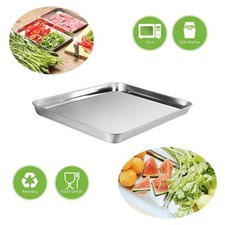 6 Size Stainless Steel Baking Tray Oven Pan Cookie Sheet Baking Dishes Kitchen Trays / Baking Dishes price