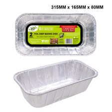 Deep Aluminium Foil Tray BBQ reusable Roasting Oven Baking Party Dish Takeaway Trays / Baking Dishes price