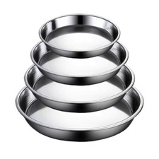 Stainless Steel Round Baking Tray Sheet, Roasting Toaster Pan Oven, Dish, Cookie Trays / Baking Dishes price