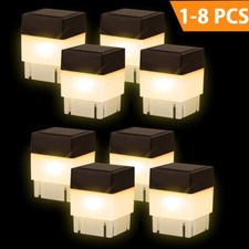 Solar Power Fence Post Cap Pool Garden Yard LED Square Light White 50mm x 50mm Garden Fence price
