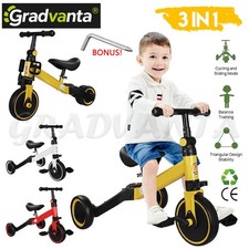 3 in1 Kid Balance Bike Toddler Tricycle Ride on Toy Push Scooter Pedal Bike Tricycles price