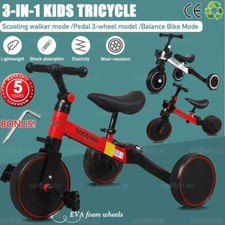 4 Years Kids Tricycle Toddler Balance Bike 3 in1 Ride on Toys Toddler Push Trike Tricycles price