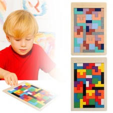 New Wooden Tetris Tetris Puzzle Game Wooden Intelligence Puzzle Wooden Toys price