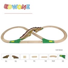 DIY Educational Wooden Railway Train Track Set Track Expansion Accessories Toy Wooden Toys price