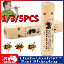 1/2/5Pcs Wooden Train Whistle Locomotive Sound Warning Steam Wooden Kids Toys TO Wooden Toys price