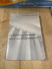 Constitutional Self-Government by Christopher L. Eisgruber (English) Paperback Constitutional Law price