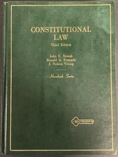 CONSTITUTIONAL LAW by J. Nowak, R. Rotunda, J. N. Young (1986, 3rd Ed., HC) VG Constitutional Law price