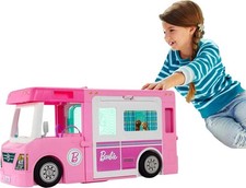 Barbie Camper, Doll Playset with 50 Accessories, Transforms into Truck, Boat... Car Picnic-Camping Products price