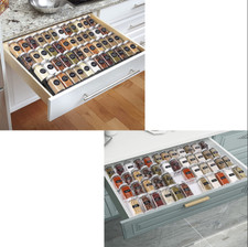 2 Set Spice Rack Drawer Organizer Expandable 4 Tier Seasoning Organizer Insert. Spice Sets & Racks price