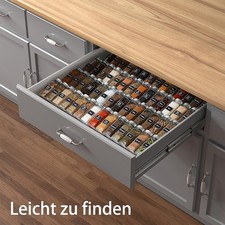 Spice Drawer Organizer 4Tier- 2 Set Expandable Kitchen Spice Rack Tray Organizer Spice Sets & Racks price