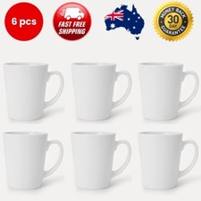 SET OF 6 COFFEE / TEA STANDARD WHITE MUG Mug price