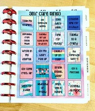 Self Care Bingo Dashboard 4 use w/ Classic HAPPY Planner~ Dashboard Care price