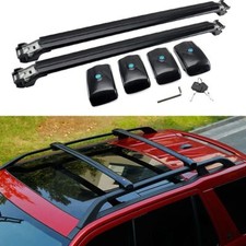 AU Balck Lockable Roof Racks Cross Bar For Subaru XV 2010-2022 Fits Raised Rails Roof Rails price