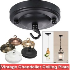 Vintage Light Socket Ceiling Plate Holder Pendant Plate Lightings Lamp Base Iron Pendant Light price