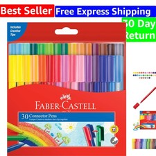 Assorted Colors Marker Set - 30 Non-Toxic Felt-Tip Pens for Kids' Creativity Felt-tip Pen price