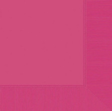 Magenta Beverage Napkins 20pk Small Serviettes Tableware Party Decorations Disposable Tableware price