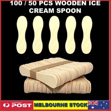 Wooden Ice cream Dessert  Spoon  Spoons Wooden Catering  Party Disposable Disposable Tableware price