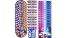Sonic the Hedgehog 2025 Birthday Party Supplies Disposable Tableware Set Disposable Tableware price